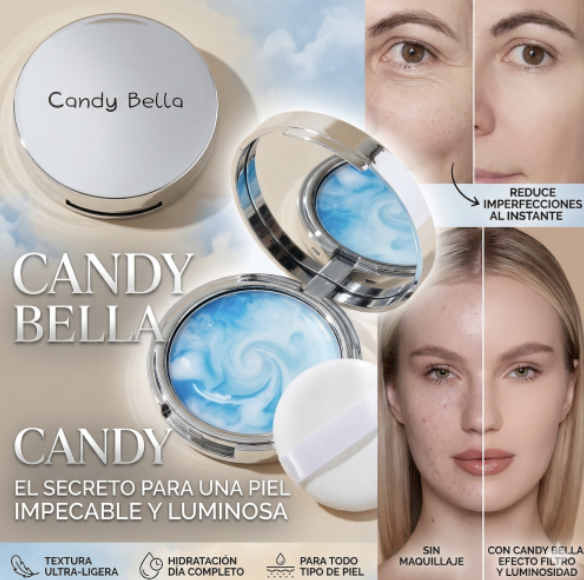 CANDY BELLA-GEL PRENSADO PARA CONTROL DE GRASA FACIAL🍬