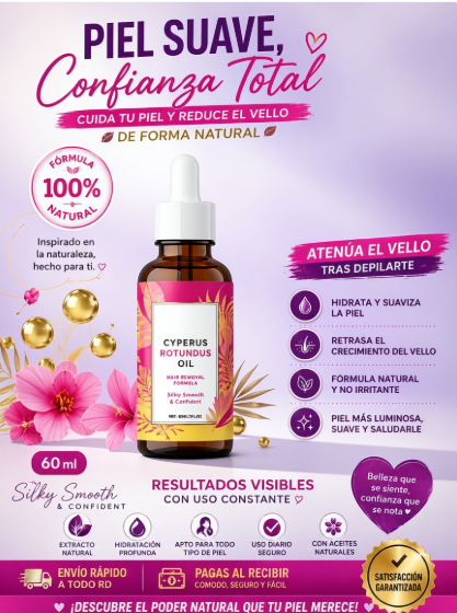 💧 CYPERUS ROTUNDUS OIL-ELIMINA EL VELLO DESDE LA RAIZ