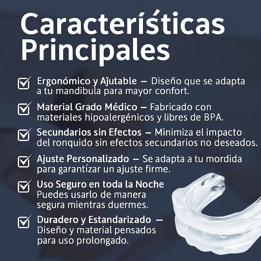 💤 Protector Bucal Anti-ronquidos & Anti-bruxismo 😴