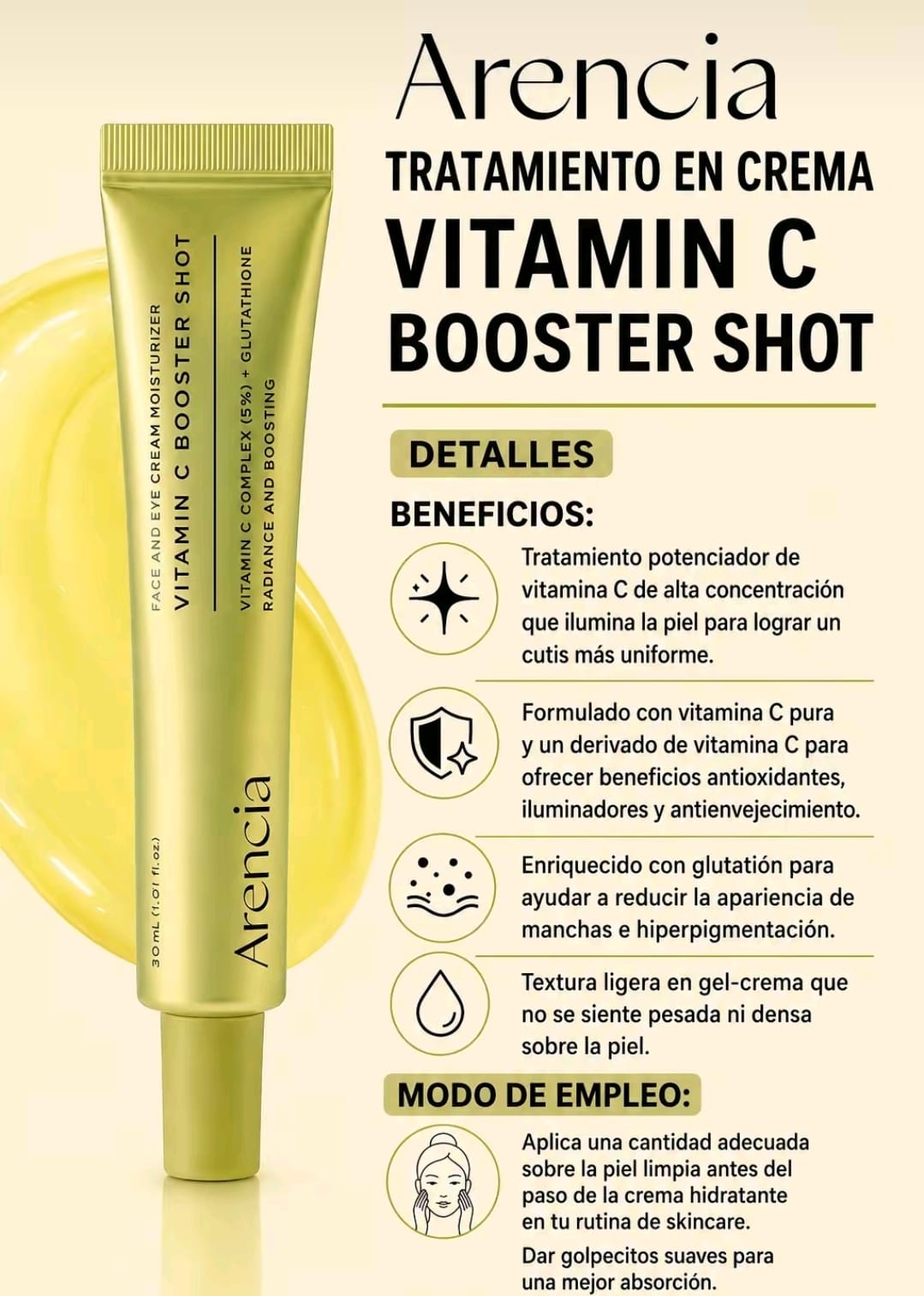 🍊✨ ARÉNCIA VITAMIN C BOOSTER SHOT – EL SECRETO DEL GLOW COREANO