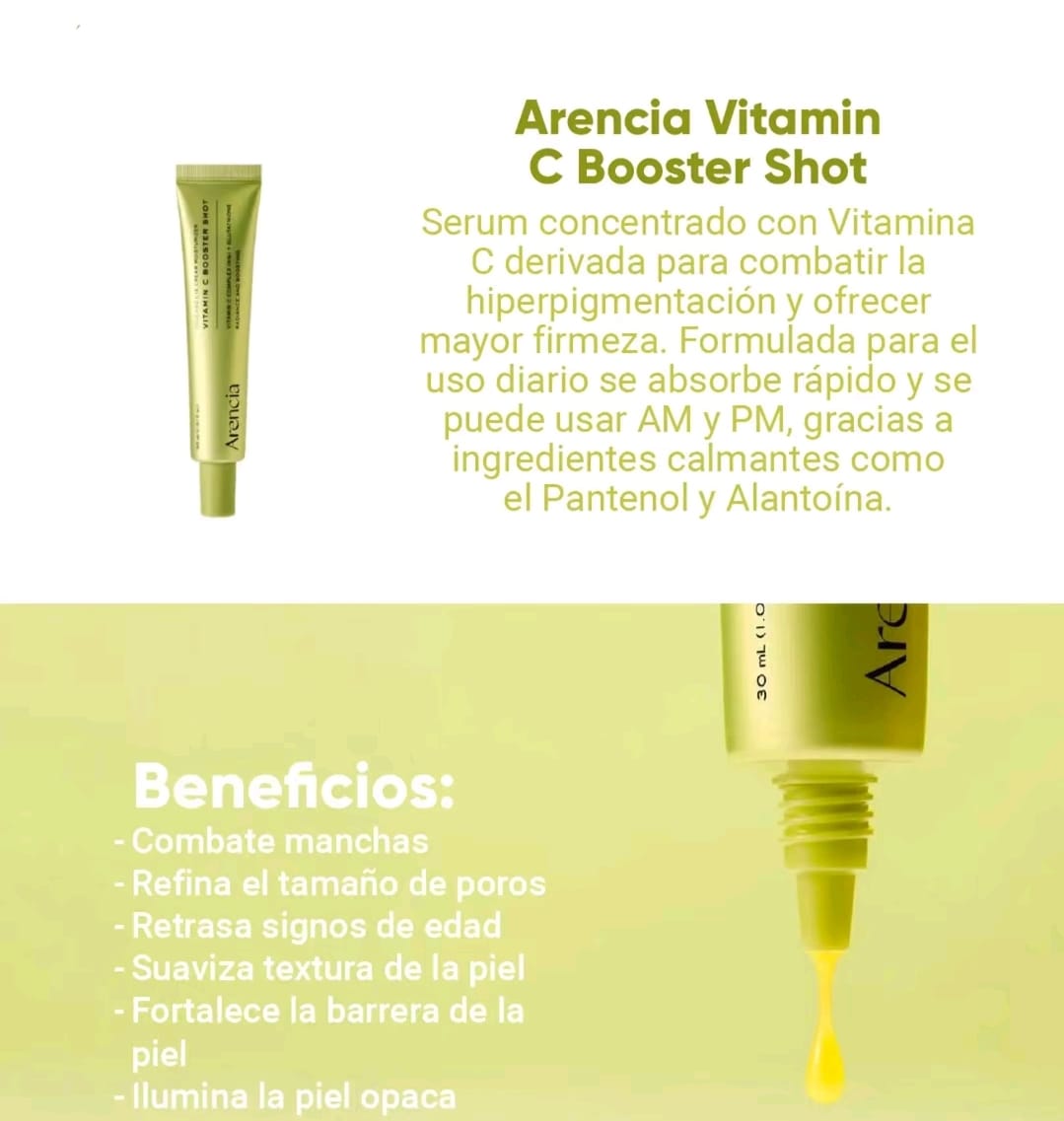 🍊✨ ARÉNCIA VITAMIN C BOOSTER SHOT – EL SECRETO DEL GLOW COREANO