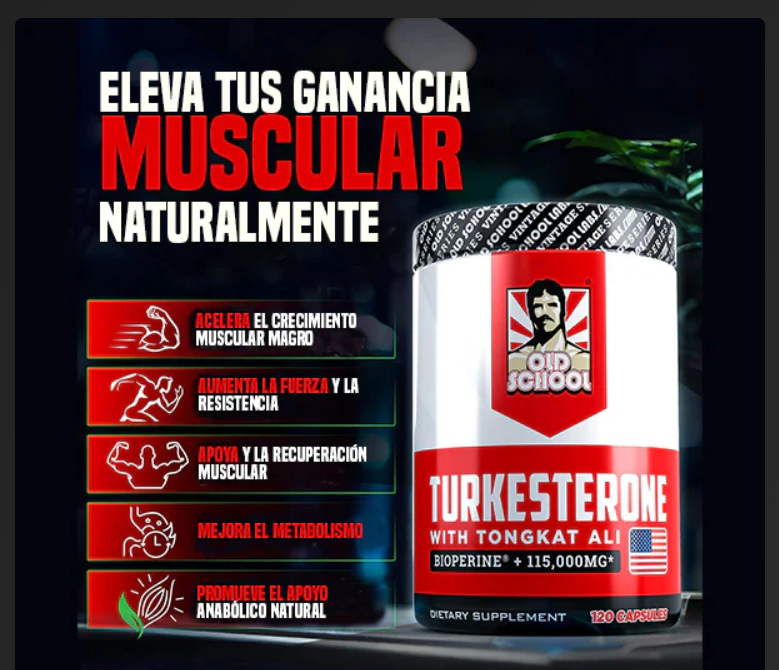 TURKESTERONE--DESPIERTA TU PODER MASCULINO🔥