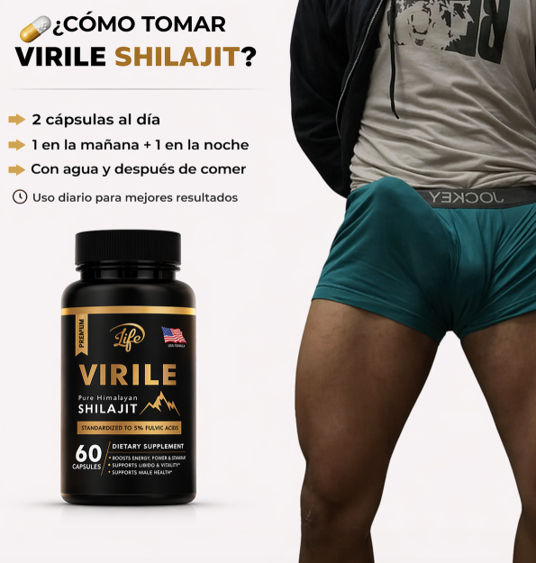 🔥 SHILAJIT VIRILE = TAMAÑO + PODER 🍆 TENERLO GRANDE NO ES PROBLEMA 💊