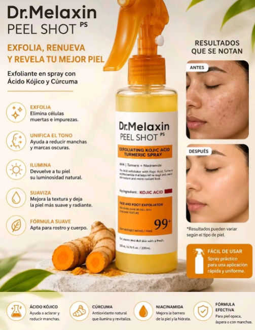 ✨ DR. MELAXIN PEEL SHOT –🔥 ELIMINA LA PIEL MUERTA ✨