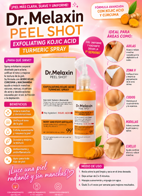 ✨ DR. MELAXIN PEEL SHOT –🔥 ELIMINA LA PIEL MUERTA ✨