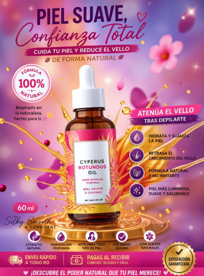 💧 CYPERUS ROTUNDUS OIL-ELIMINA EL VELLO DESDE LA RAIZ