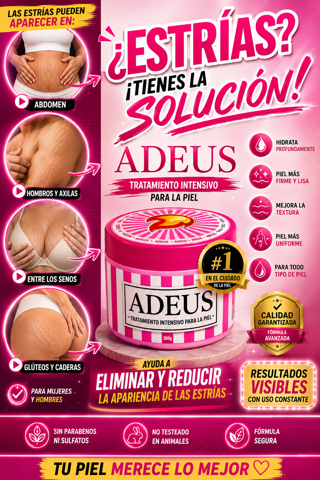 🌸 ¿TIENES ESTRÍAS? YA NO HAY EXCUSA🌸 ADEUS 💕