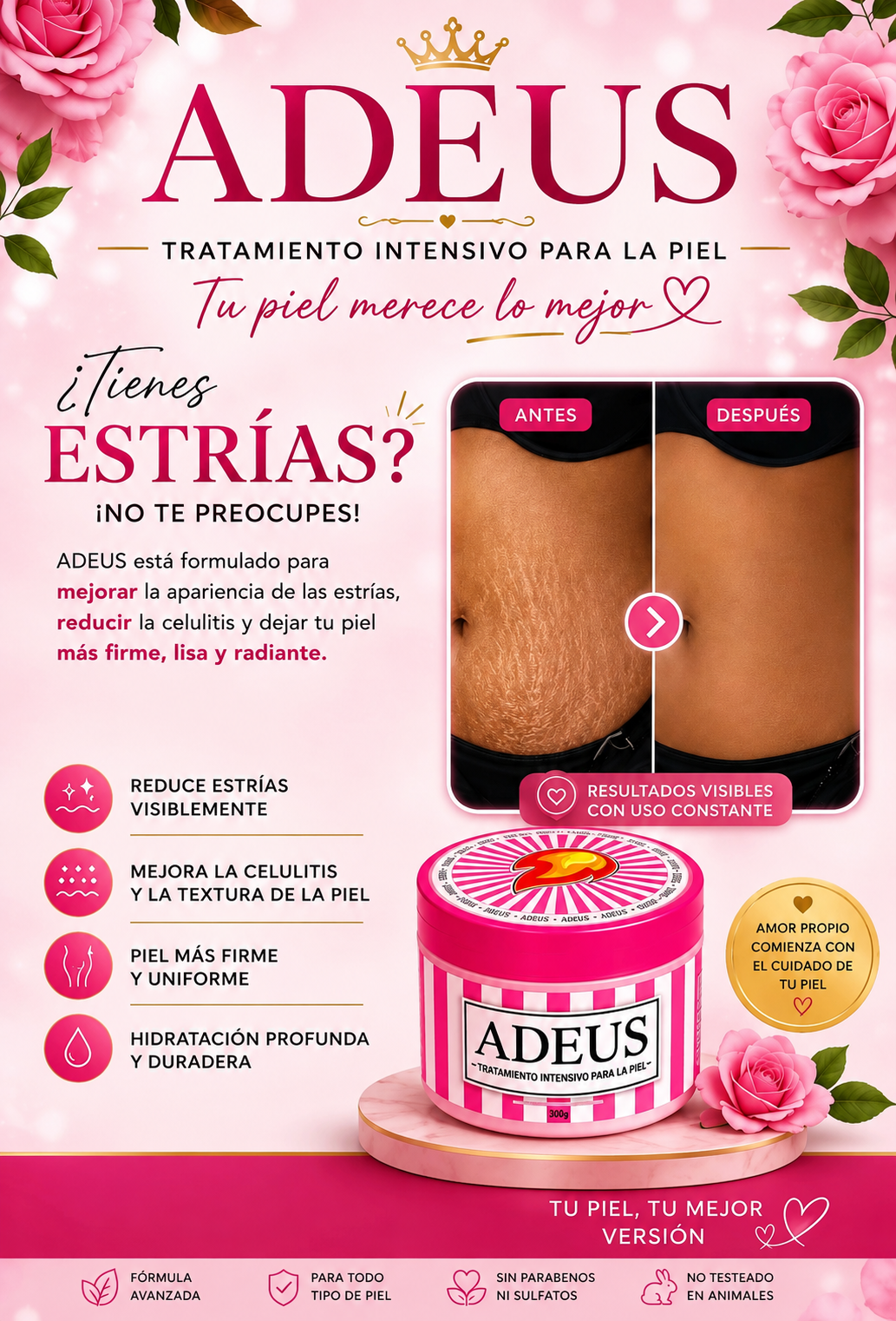 🌸 ¿TIENES ESTRÍAS? YA NO HAY EXCUSA🌸 ADEUS 💕