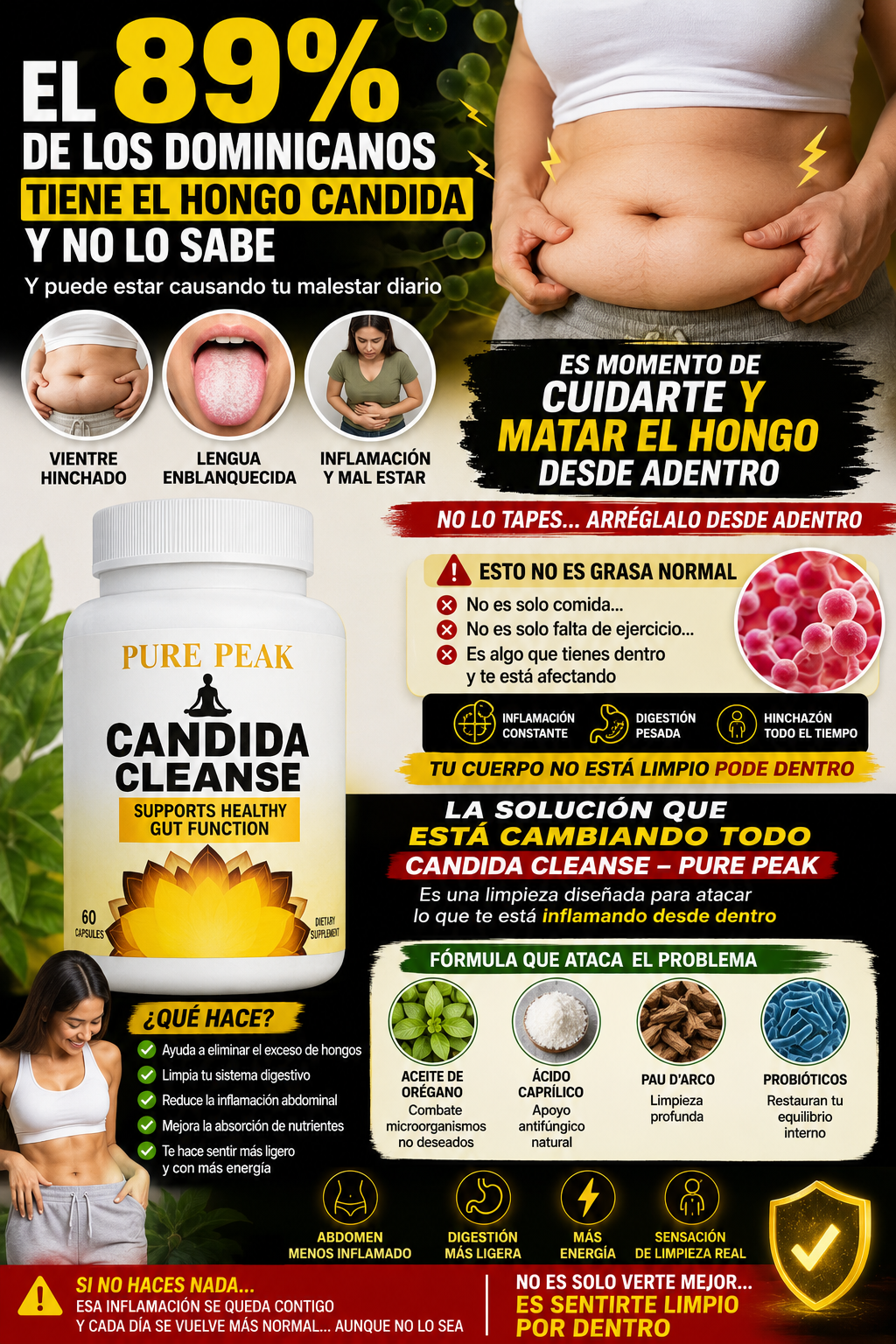 💊 CANDIDA CLEANSE – ELIMINA EL HONGO QUE CAUSA TU MAL ESTAR Y VUELVE A SENTIRTE BIEN ✨