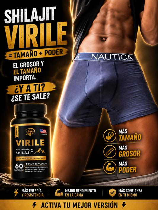 🔥 SHILAJIT VIRILE = TAMAÑO + PODER 🍆 TENERLO GRANDE NO ES PROBLEMA 💊