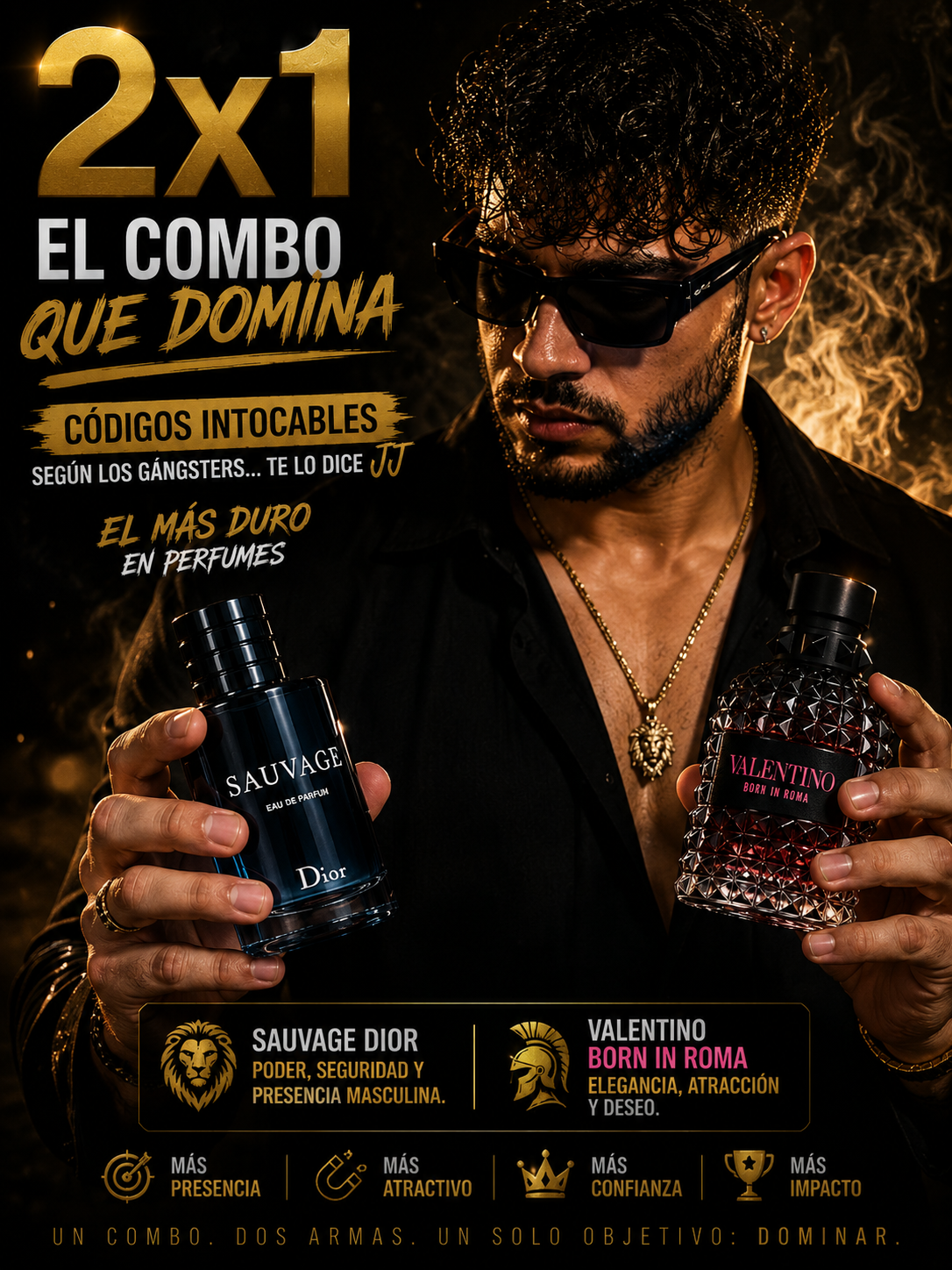 💣 SAUVAGE DIOR + VALENTINO 🖤 CÓDIGOS DE GÁNSTERS… TE LO DICE JEYH JEYH😈