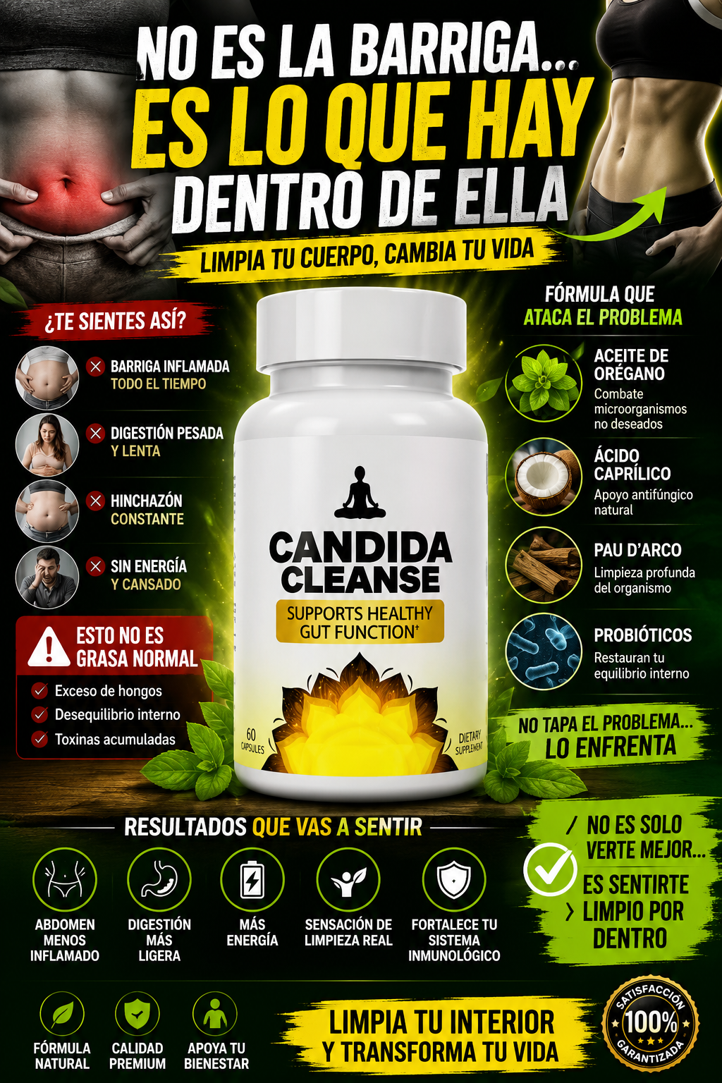 💊 CANDIDA CLEANSE – ELIMINA EL HONGO QUE CAUSA TU MAL ESTAR Y VUELVE A SENTIRTE BIEN ✨