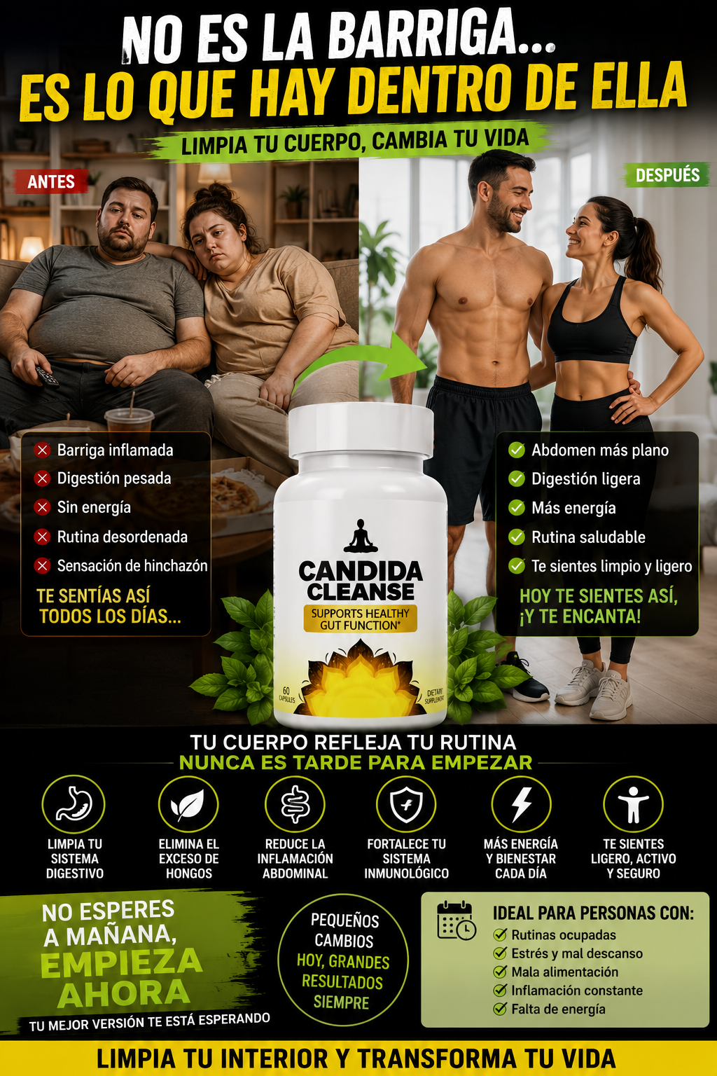 💊 CANDIDA CLEANSE – ELIMINA EL HONGO QUE CAUSA TU MAL ESTAR Y VUELVE A SENTIRTE BIEN ✨