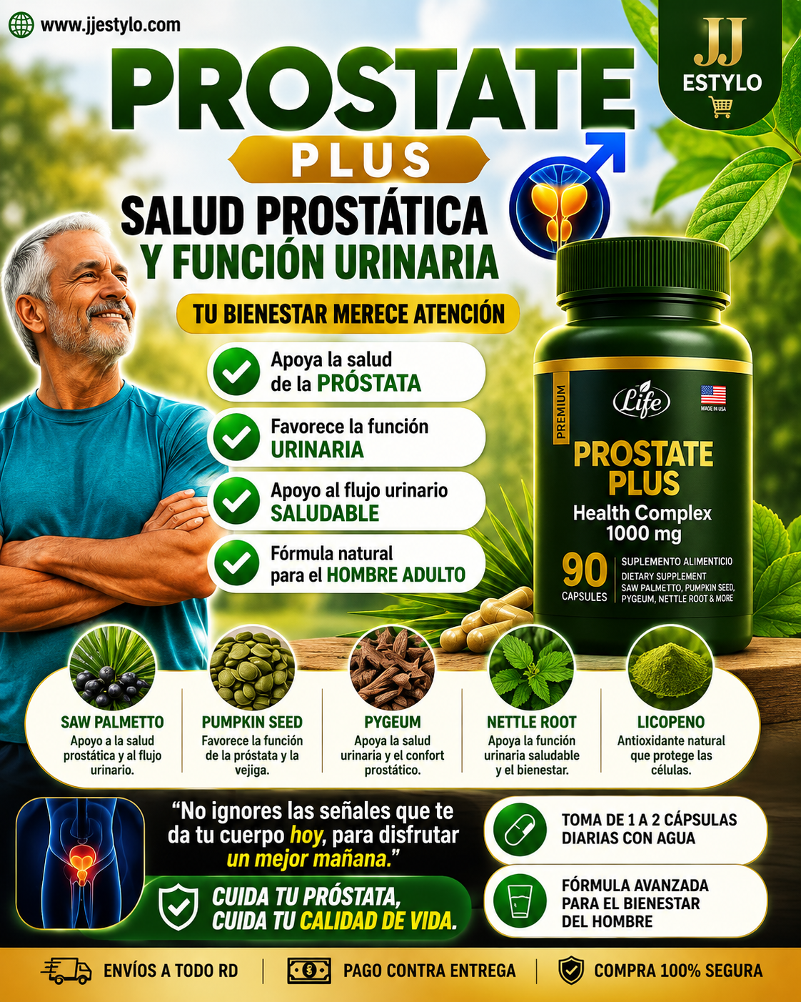 🌿 PROSTATE PLUS — TU PRÓSTATA NECESITA CUIDADO 💊