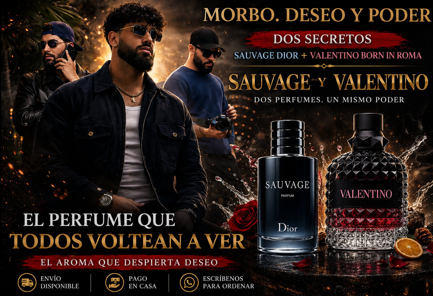 💣 SAUVAGE DIOR + VALENTINO 🖤 CÓDIGOS DE GÁNSTERS… TE LO DICE JEYH JEYH😈