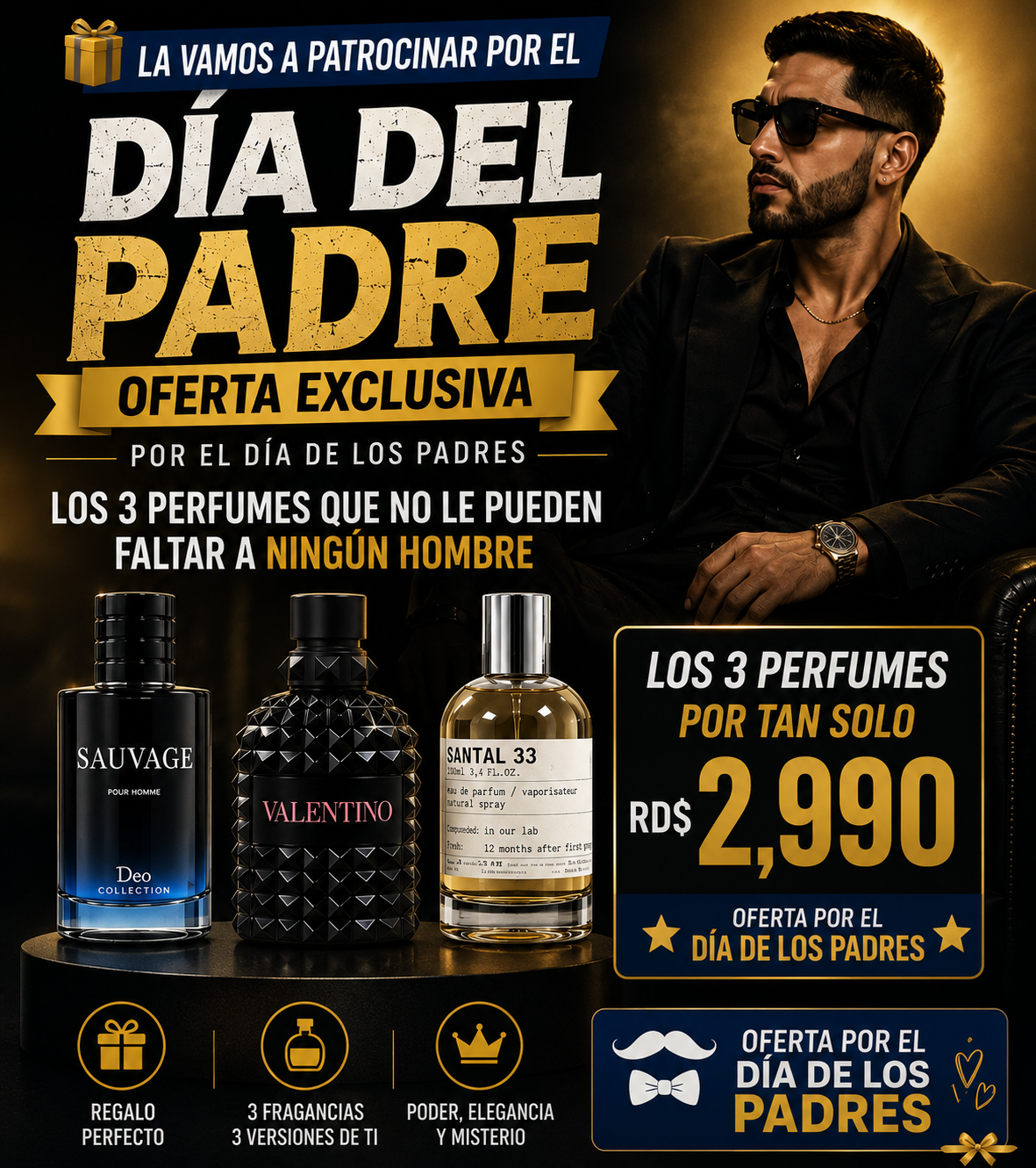 💣👑 TRIPLE X COLLECTION | 🔥🎁 ¡LLÉVATE 3 PERFUMES POR TAN SOLO RD$2,990! 🎁🔥