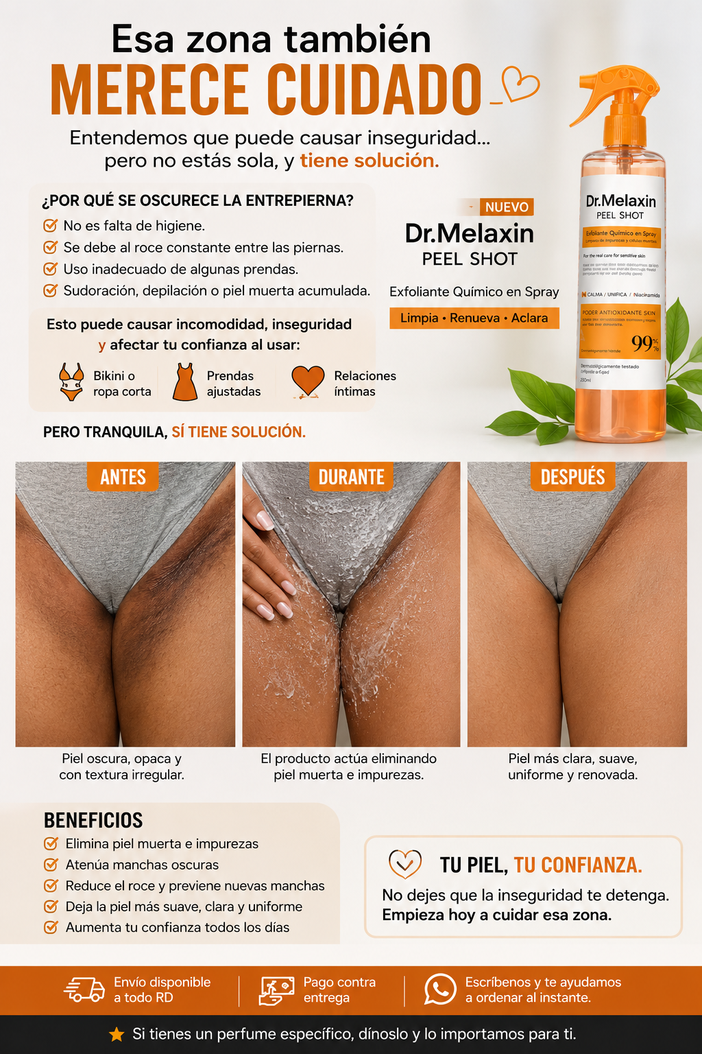 ✨ DR. MELAXIN PEEL SHOT –🔥 ELIMINA LA PIEL MUERTA ✨