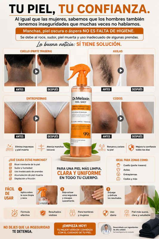 ✨ DR. MELAXIN PEEL SHOT –🔥 ELIMINA LA PIEL MUERTA ✨