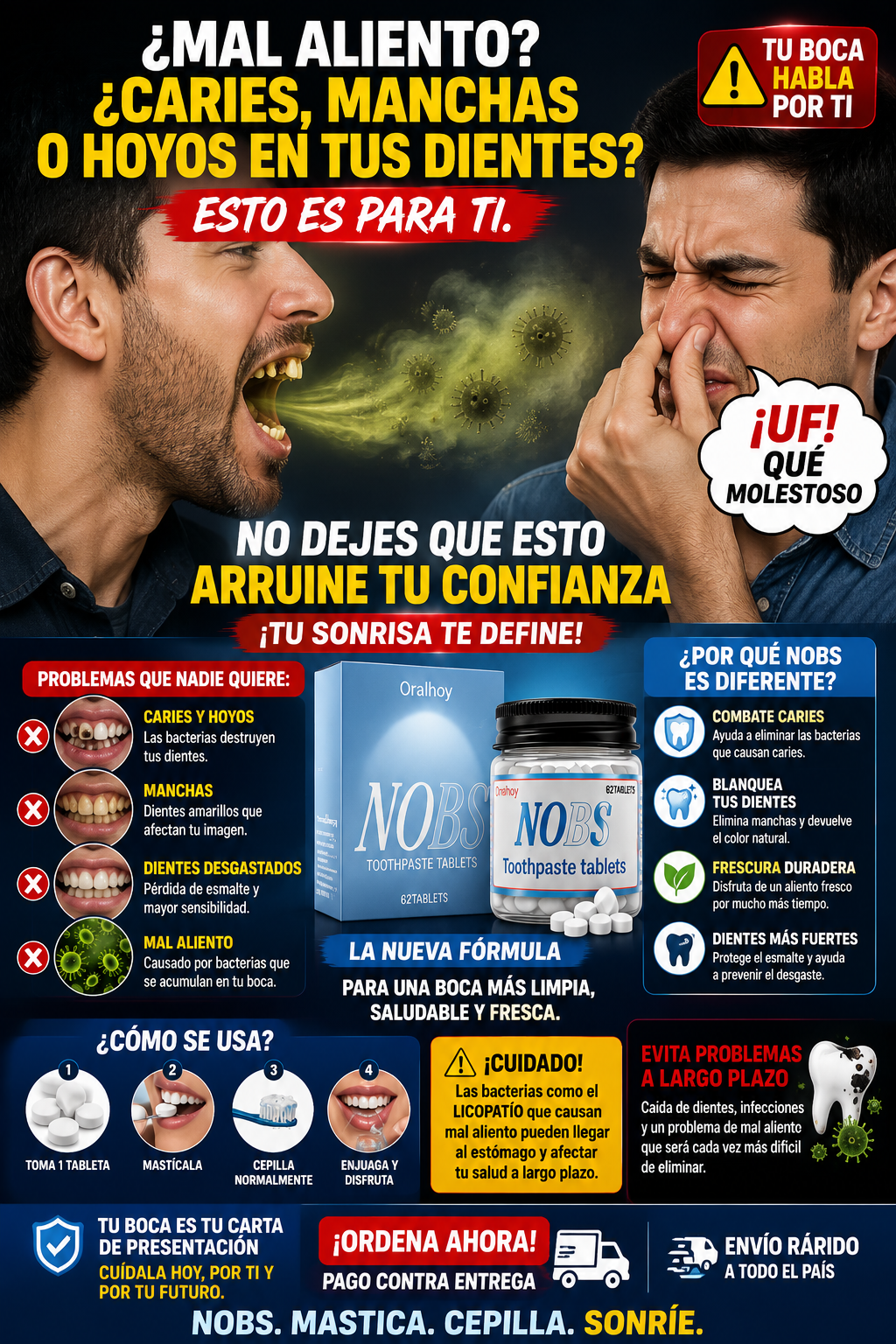 🤢¿TIENES DIENTES CON CARIES, HOYOS, MANCHAS O DESGASTADOS?😷