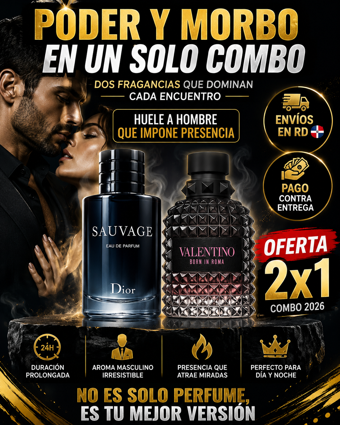 💣 SAUVAGE DIOR + VALENTINO 🖤 CÓDIGOS DE GÁNSTERS… TE LO DICE JEYH JEYH😈