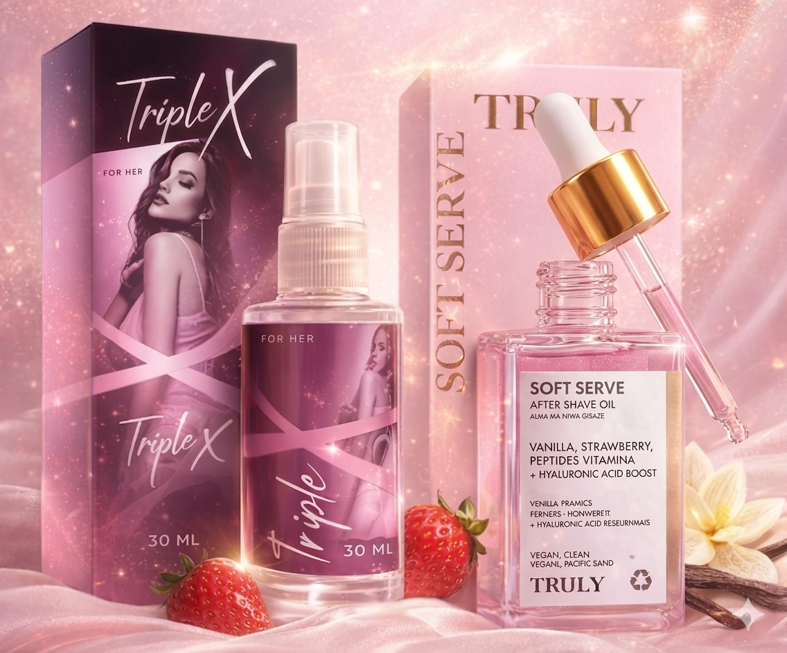 💋 TRIPLE X + TRULY FRESA & VAINILLA=VUÉLVETE IRRESISTIBLE🍓