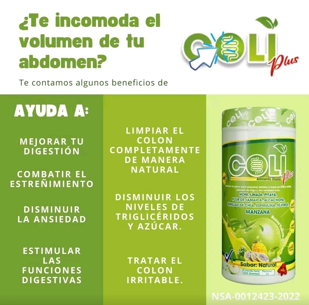 Coli Plus – Limpieza Digestiva y Desinflamación Natural🌿