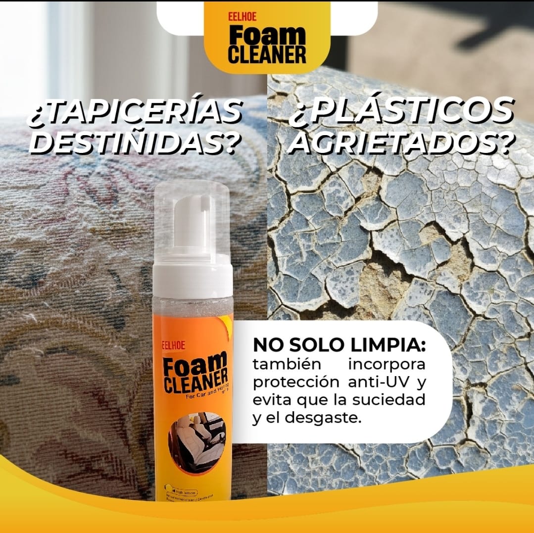 🚘Espuma Multiuso 200ml-Restaura y Protege Superficies🚘